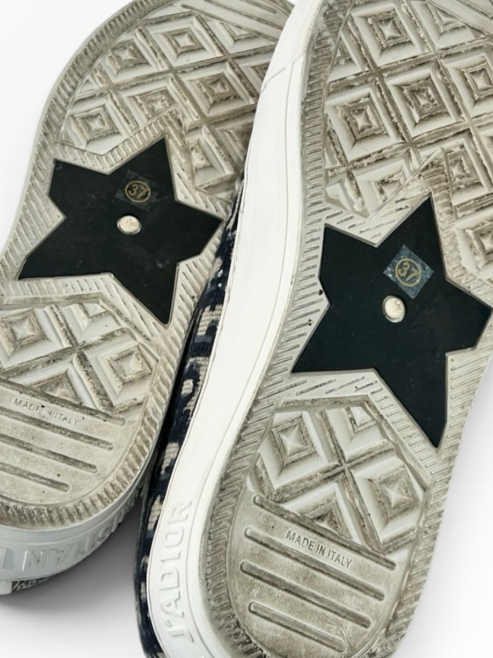 Walk'n'Dior Sneaker Deep Blue Dior Oblique Embroidered Cotton 37 - Picture 12 of 14